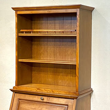 国産　ライティングデスク上置き棚　本棚　シェルフ　ライティングビューロー上置き棚　日本製