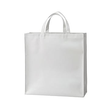 (まとめ) TANOSEE 不織布バッグ 小ヨコ320×タテ330×マチ幅110mm ホワイト 1パック（10枚）  【×10セット】