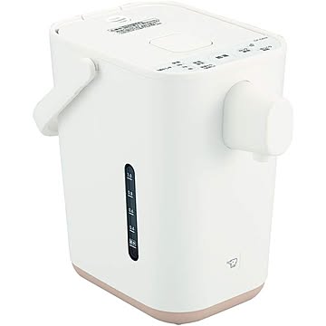 象印 STAN. 電動ポット ミルク 赤ちゃん用 ハイスピード沸騰 空焚き防止 保温 転倒流水防止 ロック付き 安全 マイコン フッ素加工 給湯 ホワイト