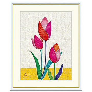 額絵 チューリップ2 佐藤沙耶 52x42cm 三幸
