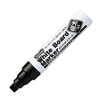 (まとめ) TANOSEE ホワイトボードマーカー 極太角芯 黒 1本 【×30セット】