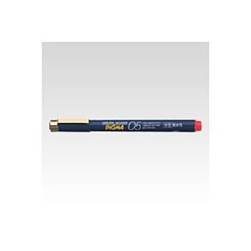 （まとめ） サクラクレパス ピグマ 耐水耐光性顔料インク （0.5mm） ESDK05#19 赤 1本入 【×10セット】