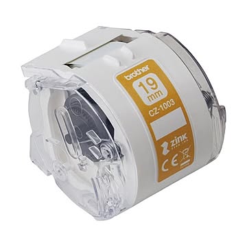 （まとめ）ブラザー 感熱フルカラーラベルプリンターピータッチカラー用ロールカセット 19mm幅×長さ5m CZ-1003 1個【×2セット】