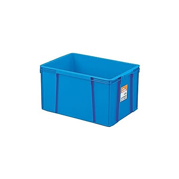 【セット】 ホームコンテナー/コンテナボックス ブルー 材質：PP 〔汎用 道具箱 DIY用品 工具箱〕【代引不可】