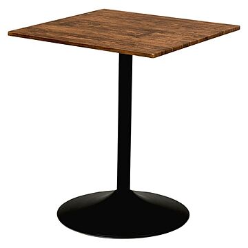 ダイニングテーブル/食卓机 スクエア 約幅60×奥行60×高さ70cm 木目調 カフェテーブル 組立品 〔リビング〕
