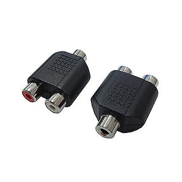 変換名人 AVプラグ RCA(メス)2P to 3.5mm(メス)ステレオ AV/RCA2J-35JS(2P) 管理No. 4571284882102