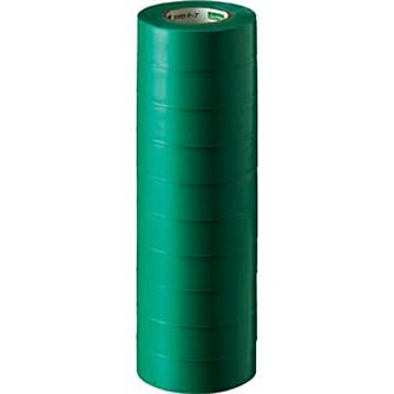 （まとめ） オカモト ビニールテープ No.470 19mm×10m 緑 No.470-19x10 ミドリ 1パック（10巻） 【×10セット】