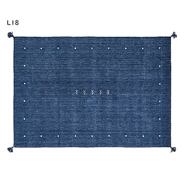 ギャッベ ラグ LORRI BUFF インド製 長方形 140x200cm 萩原