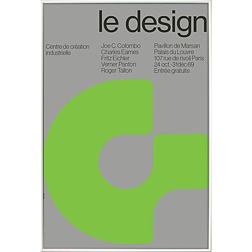 【Bauhaus Japan】Le design/アートポスター/モダンポスター/バウハウスポスター/フレーム付き
