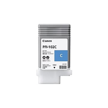 (まとめ）キヤノン インクタンク PFI-102染料シアン 130ml 0896B001 1個【×3セット】