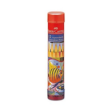 （まとめ） ファーバーカステル 水彩色鉛筆 丸缶12色 TFC-115912 1セット ×5セット