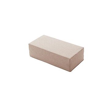 日本製 小型ブロックソファー ベージュ 洗えるカバー 30×60cm
