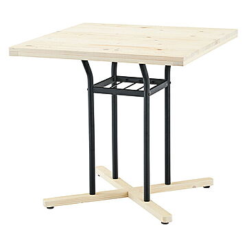 テーブル 組立式 カフェテーブル END-226WH 幅75x奥行75x高さ70.5cm 東谷