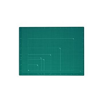 （まとめ）プラス カッターマット A2 GR CS-A2 緑【×2セット】