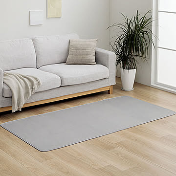 イケヒコ・コーポレーション ピオニー2 ラグ 92×185cm パールグレー