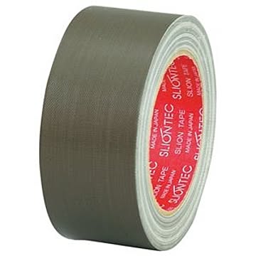 （まとめ） スリオンテック 布粘着テープ No.3390 50mm×25m オリーブドラブ No.3390-50OL 1巻 【×10セット】