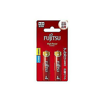富士通 FUJITSU High Power アルカリ乾電池 単4形 1.5V LR03F 2個パック LR03FH(2B) FDK 管理No. 4976680275303