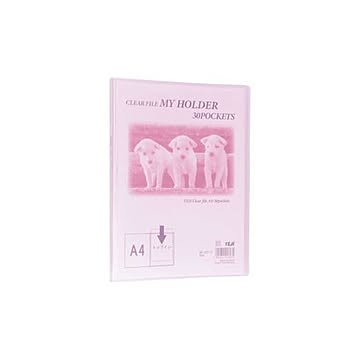 （まとめ）テージー マイホルダー30P MC203-12 A4S ピンク【×100セット】