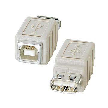 まとめサンワサプライ USBアダプタAメス-Bメス AD-USB6 1個×5セット