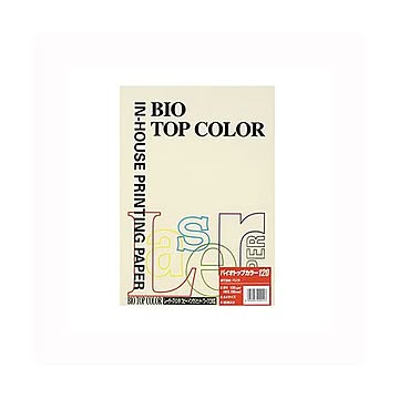 （まとめ） 伊東屋 バイオトップカラー A4判 50枚入 120g／m2 BT330 バニラ 【×5セット】