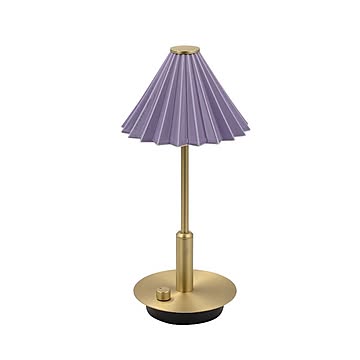 ORIGAMI LAMPポータブル ブラス パープル  テーブルランプ おしゃれ 充電式 LED 北欧 ブラス レトロ テーブルライト かわいい 卓上ライト O