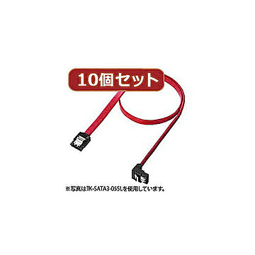 10個セットサンワサプライ 下L型シリアルATA3ケーブル TK-SATA3-03SLX10 管理No. 4589452973194