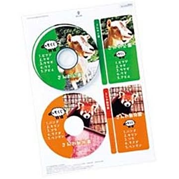 サンワサプライ インクジェットDVD・CDラベル（マット） LB-CDRJPN-100