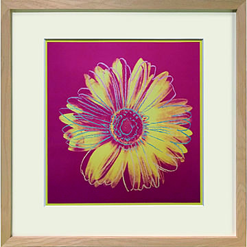 美工社 Andy Warhol アートフレーム Daisy, c.1982 fuchsia & yellow