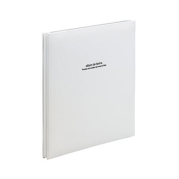 ナカバヤシ 100年台紙アルバム アH-LD-191-W ホワイト 1冊