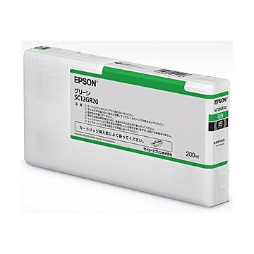 エプソン インクカートリッジ 200mlグリーン SC12GR20 1個