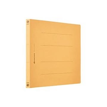 (業務用20セット) フラットファイル/紙バインダー 【A4/2穴 10冊入り】 ヨコ型 イエロー(黄) D018J-YL
