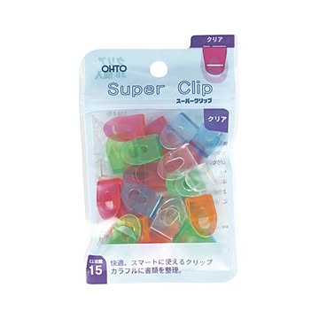 （まとめ） オート スーパークリップ クリア 38個入 【×10セット】