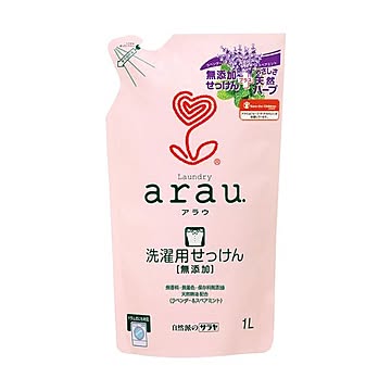 （まとめ）サラヤ arau.洗濯用せっけん 詰替1L 1個【×10セット】