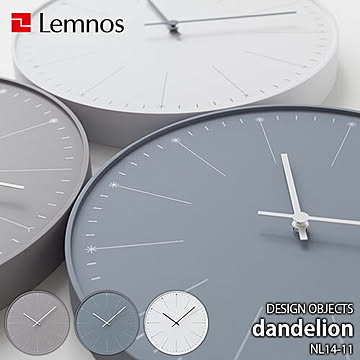 Lemnos レムノス DESIGN OBJECTS dandelion ダンデライオン NL14-11 掛時計 掛け時計 幅29cm