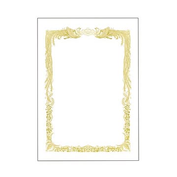 (まとめ) TANOSEE 賞状用紙 白 B5 ヨコ書用 1冊（10枚）  【×30セット】