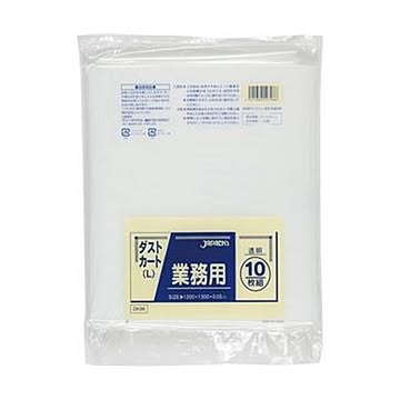（まとめ）ジャパックス 業務用ダストカート用ごみ袋透明 150L DK98 1パック（10枚）【×20セット】