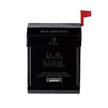 U,S, Mail box 2 ユーエス メールボックス 2  (エンボス文字あり) TK-2078 郵便受け 郵便ポスト フラグバー付き