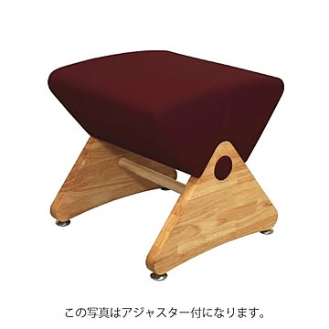 モナディー Mona.Dee キャスター付き スツール 布 ワインレッド ナイロン WAS01SC クリア