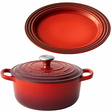 ル・クルーゼ 鍋20cm/お皿22cmセット 全4色【プラザセレクト】