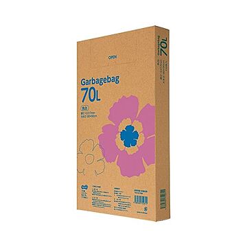 TANOSEE ゴミ袋エコノミー乳白半透明 70L BOXタイプ 1セット（550枚：110枚×5箱）