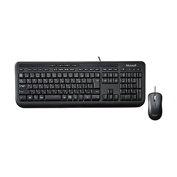 （まとめ）マイクロソフト ワイヤード デスクトップ600 ブラック APB-00032 1台【×2セット】
