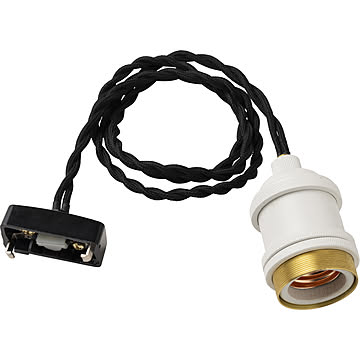 【BRID/ブリッド】GENERAL SOCKET E26_BLACK_TWIST ジェネラル ソケット E26 ブラック ツイスト