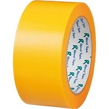 (まとめ) リンレイ PEワリフカラーテープ 50mm×25m 黄 674キ 1巻 【×15セット】