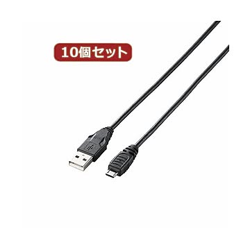 10個セット エレコム MicroUSB（AMicroB）ケーブル GM-U2CAMB15BKX10