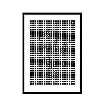 Victor Vasarely Tinko 1955 アートポスター（フレーム付き） m11942