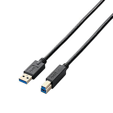 エレコム USB3.0ケーブル/A-Bタイプ/スタンダード/0.5m/ブラック USB3-AB05BK 管理No. 4953103632073