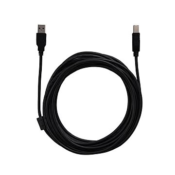（まとめ） USBケーブル 5m USB2.0 ブラック ハイスピード スタンダード USB A-TYPE （オス） - USB B-TYPE （オス） AS-CAPC008 【×10セット】