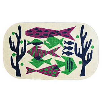 マット Day Starter fish 国産 45x75cm クリーンテックス