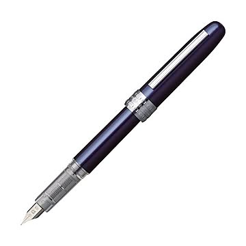 （まとめ） プラチナ 万年筆 プレジール #56ブルー 細字（化粧箱入） PGB-1000#56-2 1本 【×5セット】