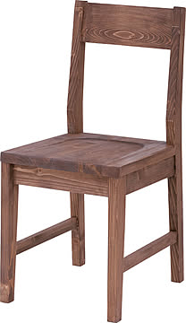 ダイニングチェア W38×D45×H80×SH42 ブラウン